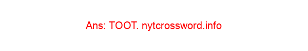 Palindromic example of onomatopoeia NYT Crossword Clue